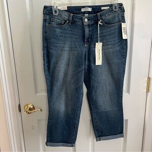 NWT Womens VINTAGE AMERICA Boho Crop Jeans Size 10/30